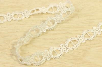 Symmetrical Lace Edging By The Metre Multifeature Ivory Color Interlining