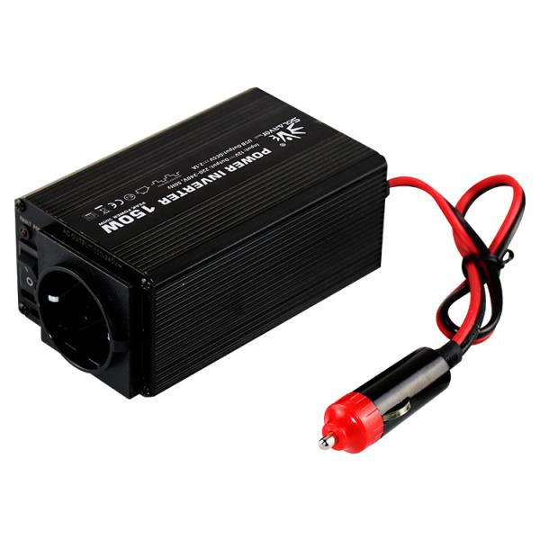 Inversor de alumínio portátil da onda de seno 150w, inversor multifuncional do poder para o carro