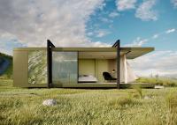 Casa pré-fabricada Modular Quadro de aço leve Sobre a água Bungalow Quadro de aço leve