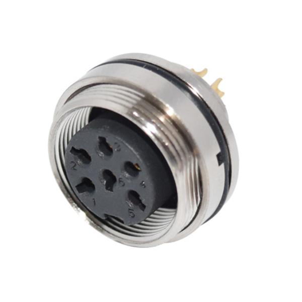 M / F Waterproof Moulding Solderness AISG Connector Male To Female M12 8pin