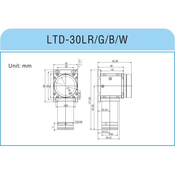 90 Degree L Type High Speed Industrial Camera Parallel Light Source Automation