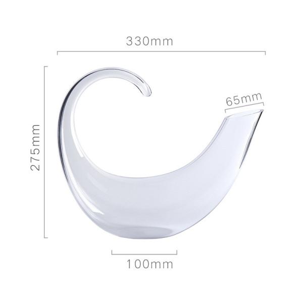 Vente en gros Decanteur de vin de cristal artisanal Aérateur 750 ml Distributeur-Prêt Carafe de luxe