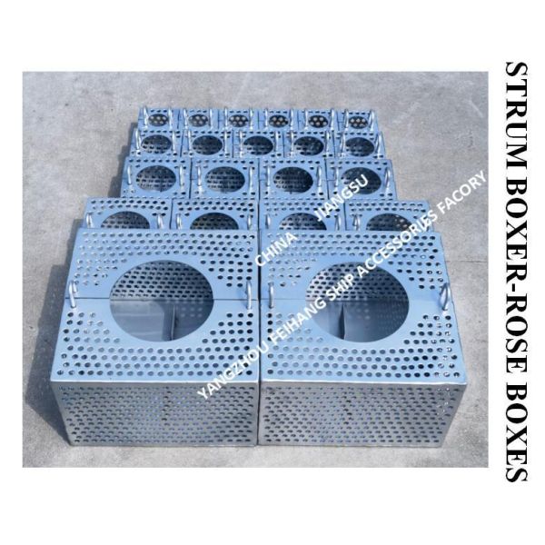 JIS F7206 MARINE ROSE BOX  STRAINERS GALVANIZED STEEL PLATE & Strum ROSE BOX STRAINER GALVANIZED STEEL PLATE