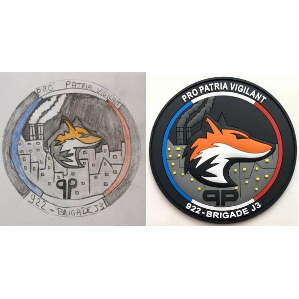 Embossed 3D Rubber Logo Badges Soft PVC Reflective Custom Patch for Army Military Hats