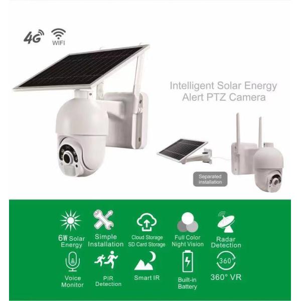 Home Outdoor Waterproof 1080P Camera Wireless Security Alarm System Solar CCTV Camera