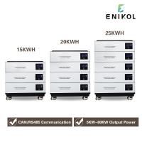 48v 100ah 200ah 300ah Lifepo4 empilhável Bateria 30kw 20kw Solar Lítio