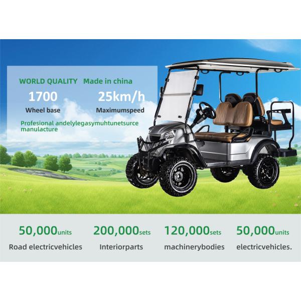 72v Ac System Lifted Electric Golf Cart for Hunting and Golf Max.Travelling Range 70km