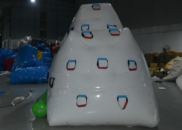 0.9mm PVC Commercial Inflatable Water Toys / Floating Iceberg Climbing Wall