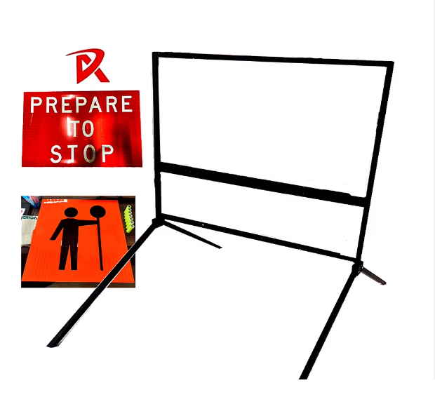 Multi Message Traffic Sign Frame Australia Standard Safety Road Pvc Signage