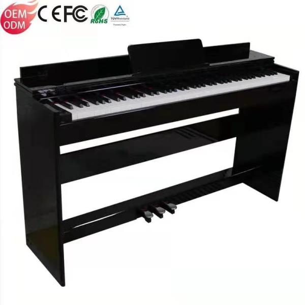 The hot sale digital piano china manufacturer black and white wooden shell 88 keys keyboard electronic piano