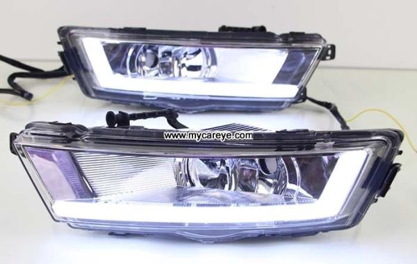 Skoda Octavia DRL LED Daytime Running Light turn light steering for car