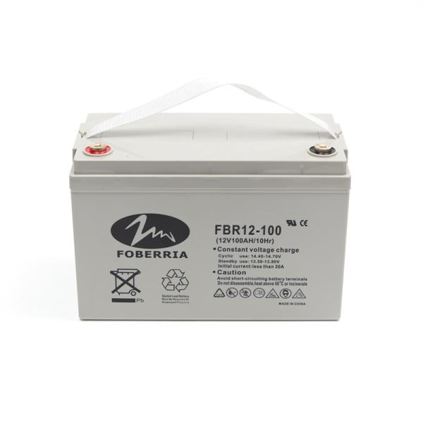 12v 100ah Lead Acid Battery Grey Deep Cycle For Solar System