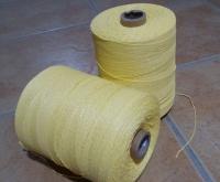 Ficelle jaune adaptée aux besoins du client de presse de 5mm 2 plis pp pour emballer la ficelle de presse à la ferme de flotte