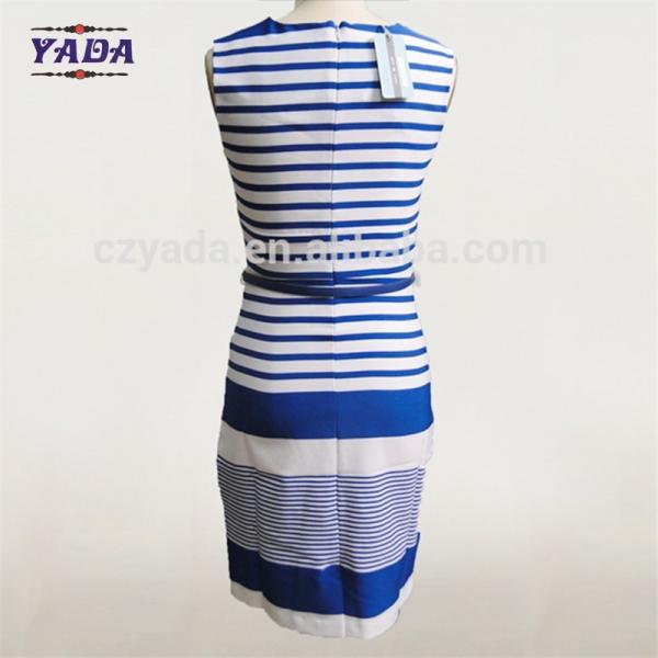 Ladies elegant casual print womens t shirt women's sleeveless latest dress pattern with high quality