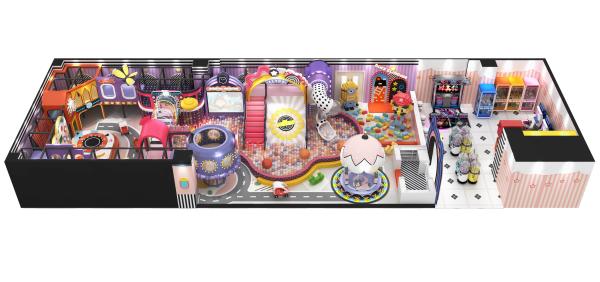 Attractive Indoor Soft Play Equipment Naughty Castle Paradise CE Certificated
