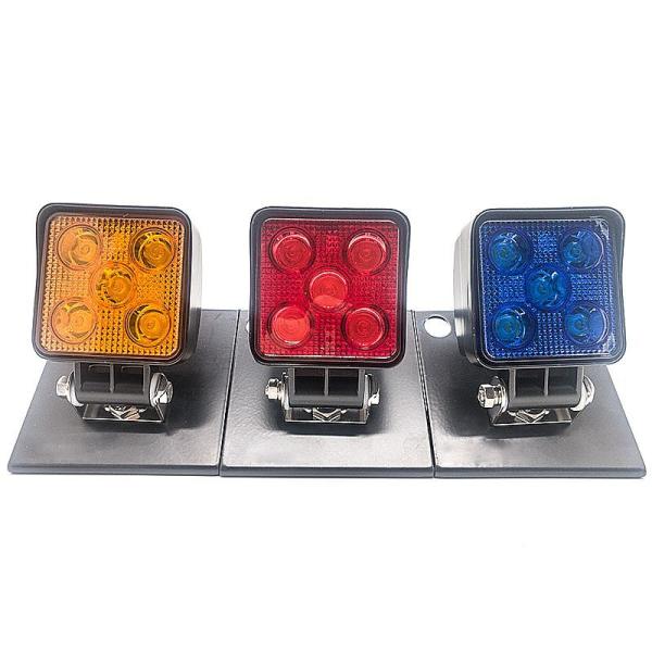 15W Tracteur Spot Light Blanc Rouge Bleu Ambre Lumières de travail pour tracteurs