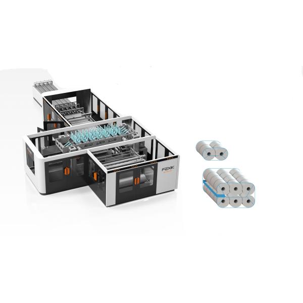 300L/Min 140packs/Min Paper Roll Wrapping Machine