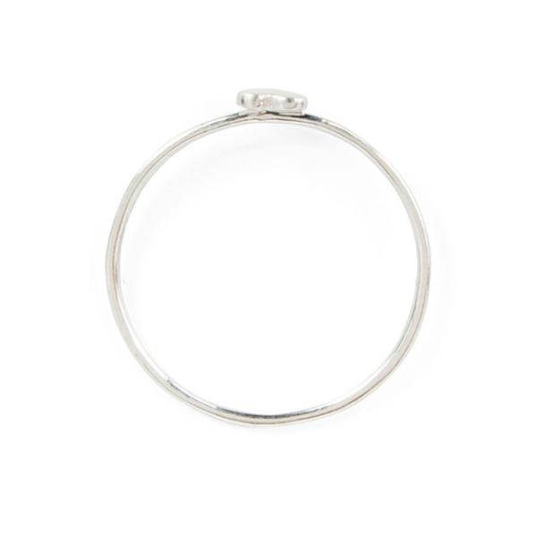 Delicate Plain Design Heart Ring Real 925 Sterling Silver 18K Gold Plated Tarnish Free