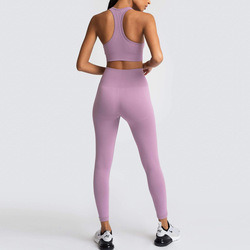 Ropa Deportiva Mujer Custom Logo Workout Wear Suit Women Sportswear Set Activewear High Waist Seamless Fitness Yoga Sets Women