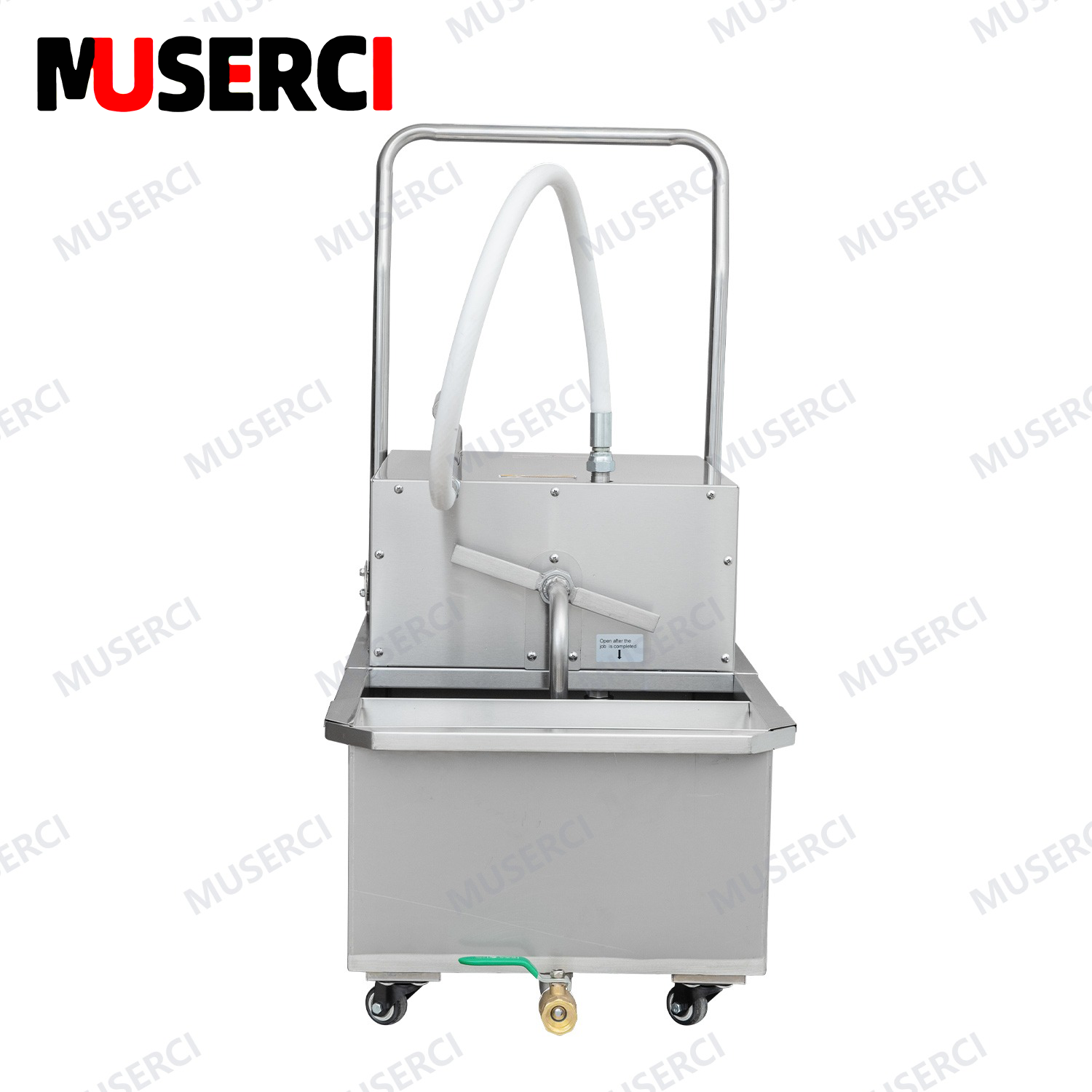 Stainless Steel Portable Fryer Oil Filter Machine Commercial 48L with 32L/min Pump Flow