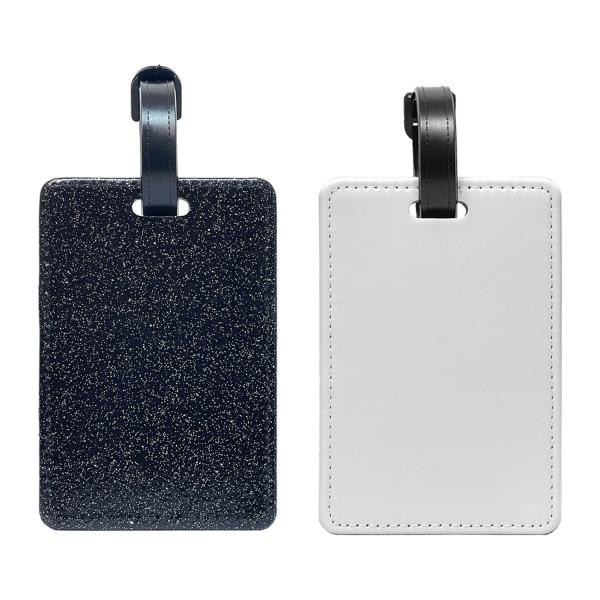 Diy Photo Printing Sublimation Sparkle Luggage Tag Custom Sublimation Bag Tags