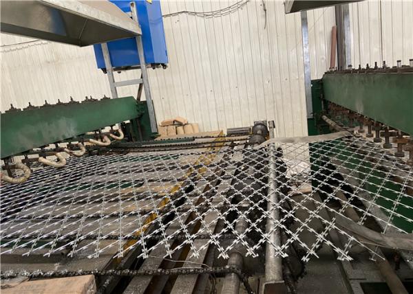 CE Hot Dip Galvanized Rhombus Holes 75x150mm Razor Mesh