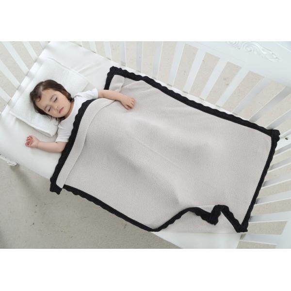 Oblong Baby Room Bedding Sets Comfortable Patchwork Knitted Sleeping Covers