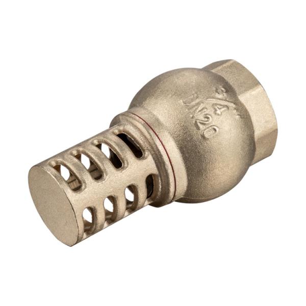 TMOK 1/2 Inch Forged Brass Body Brass Filter Foot Valve For Water Pump