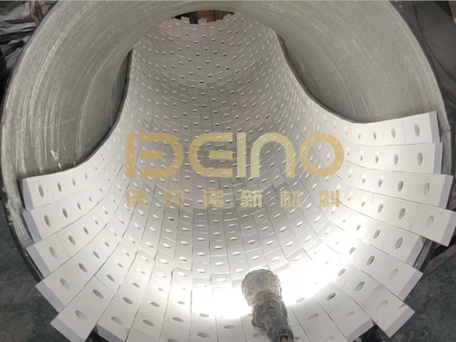 OEM Alumina Ceramic Lining Pipe Welded The Stud Ceramic Coated Pipe