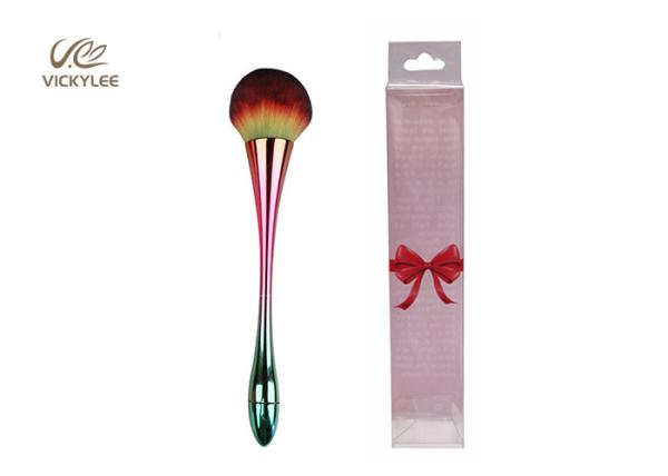 Silky Artificial Fiber colored 6.1 inch Facial Makeup Brushes