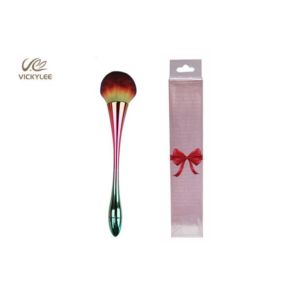 Silky Artificial Fiber colored 6.1 inch Facial Makeup Brushes