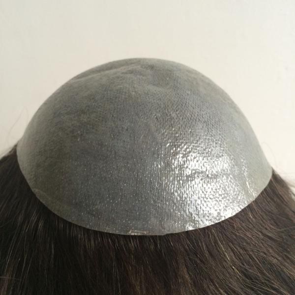 Elegant-wig top quality Indian remy hair piece super thin skin v-looped toupee for men