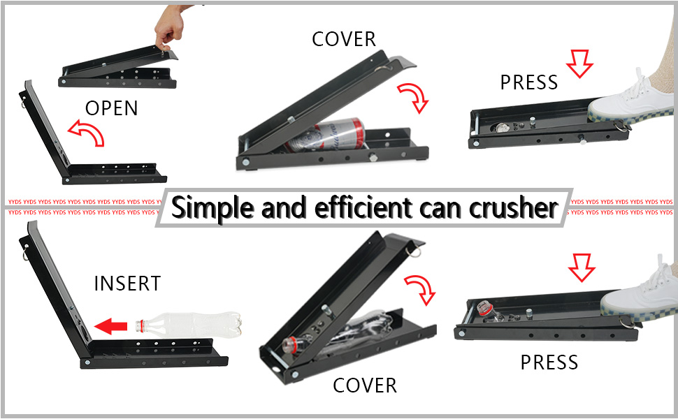 Can Crusher Floor Foot Can Crushers for Recycling Easy Storage Aluminium Can Crusher