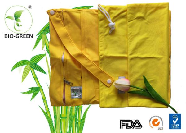 28*34cm Yellow Waterproof Wet Bag For Babies Dry Home Underwear Save Time / Save Money