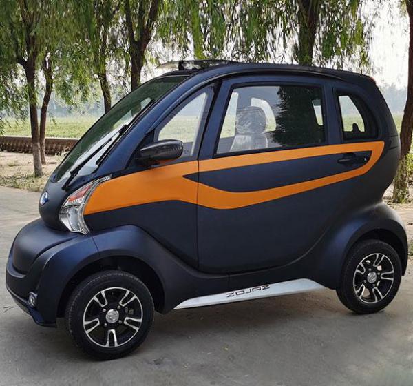 Latest design electric car center drive solar panel electric mini car lithium battery made in China with 3 seats
