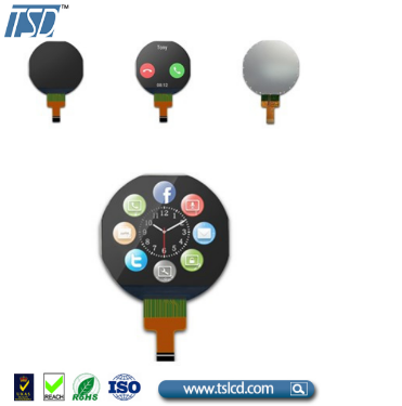 Мини круг Tft показывает 1.08inch 240x210 27.58x24.13mm 2LEDs освещают контржурным светом