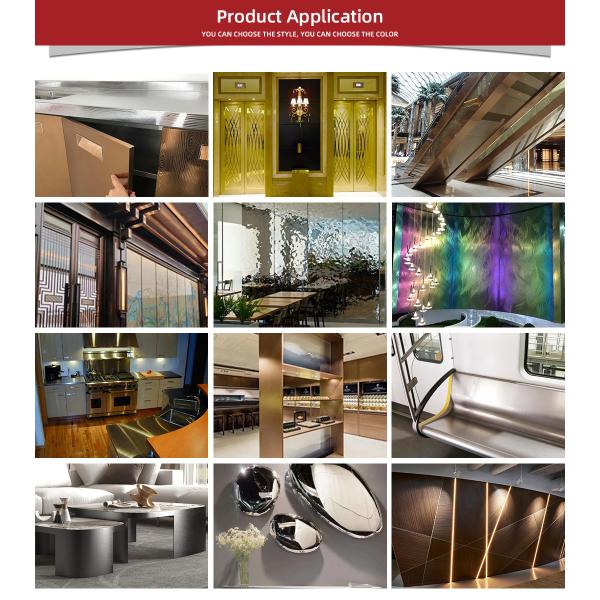 Целая пластина Фошань заводская цена 201/304/316 спотовый запас ПВД декоративный листок из нержавеющей стали против отпечатков пальцев