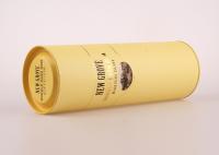 Tubo móvel personalizado do presente da garrafa de vinho amarelo da tampa/tubos de papel do cartão