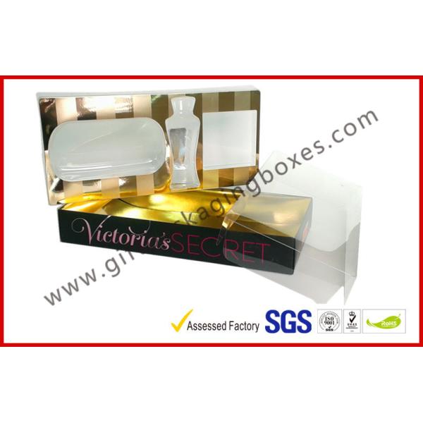 Matt / Glossy Lamination Card Board Packaging Boxes, Victorias Luxury Gift Boxes For Cosmetic Suit Packaging