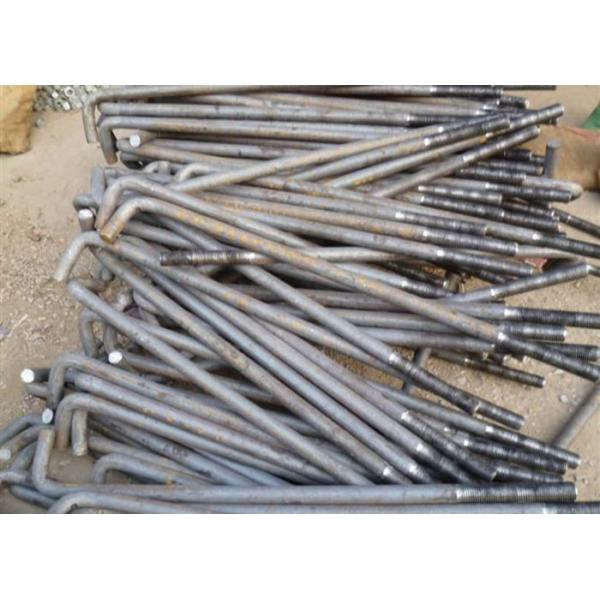 Carbon Steel Foundation L Anchor Bolts , Hold Down Bolts For Concrete M24 M36