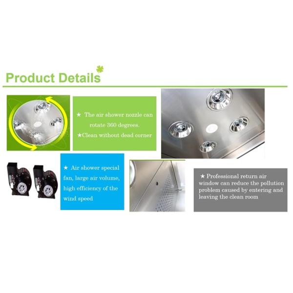 Ливень воздуха чистой комнаты электричества с беспроводным переключателем 380В 50ХЗ прессы