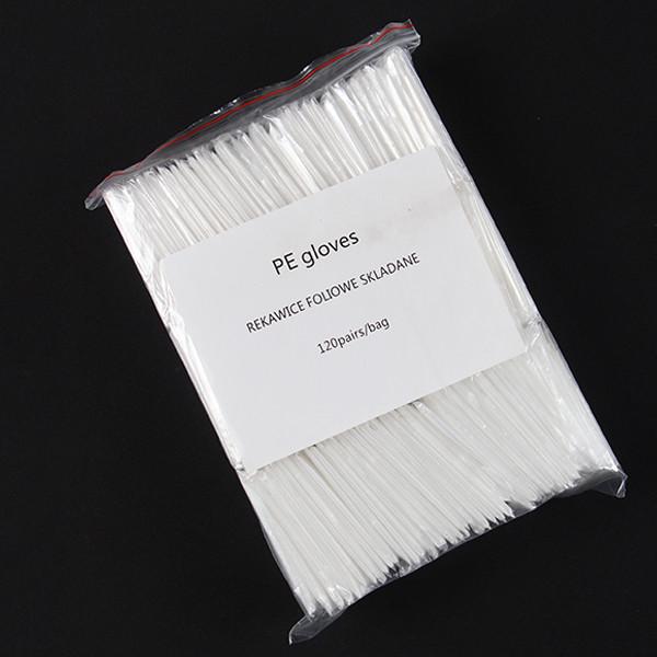 120 Pairs / Bag Ultra Thin Disposable Transparent Pe Plastic Gloves