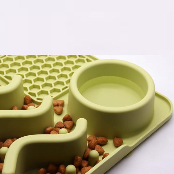 BPA-Free Silicone Pet Food Bowl Mat for Dogs Puppies Temperature Resistance -40 to 250