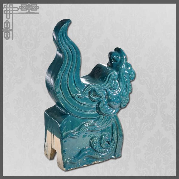 Figuras lustrosas da telha de telhado dos ornamento chineses animais legendários do telhado