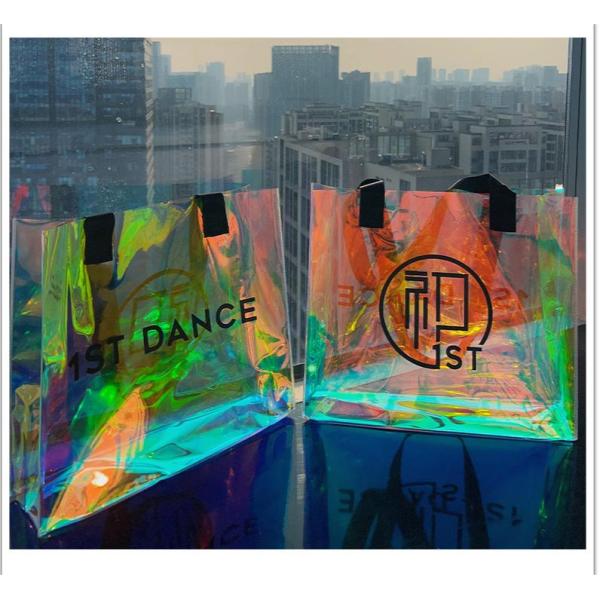 Custom Logo Holographic Beach Bag with Stronger Handle and Other Pattern Type