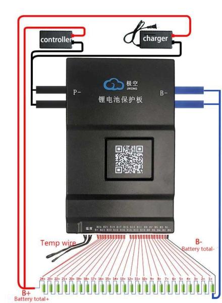 JK Battery management system Smart Active Balance BMS capacity repair instrument 100A 120A 150A 200A