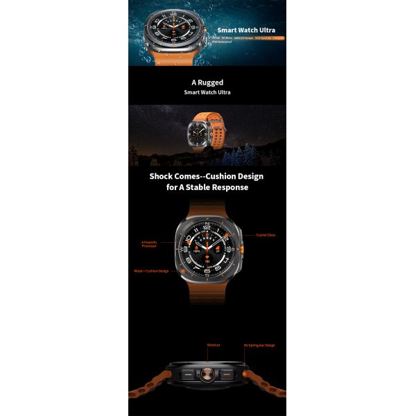 Eraysun Newest Watch 7 Ultra 1.43 Inch Smart Watches Sport Smart Watch BT Calling Waterproof BT Call Smartwatches