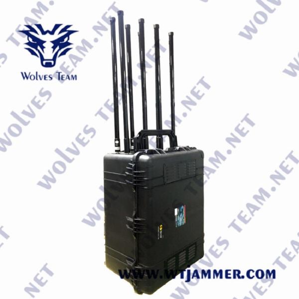 Диапазоны 1200W UHF 3G 4G 5G 12 VHF GPS Jammer сигнала GSM WIFI портативные
