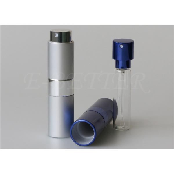 Twist And Spritz Atomiser Mini Glass Refillable Mini Perfume Bottle Spray Aluminum Case Colorful