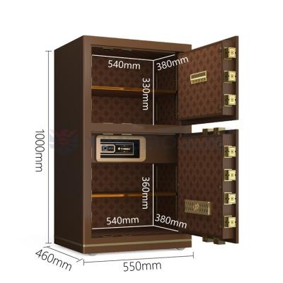 Café d'acier massif de luxe Smart casier de trésorerie pour le bureau Sécurité YB/N7-100D